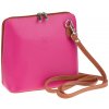 NovaKabelka.sk Grana Rosa Camel kožená talianska crossbody kabelka ružová