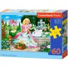 CASTORLAND Puzzle Princezná s labutou 60 dielikov