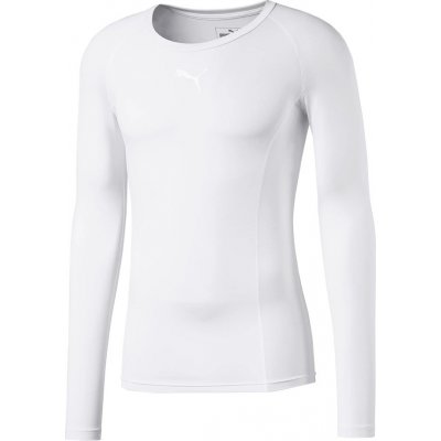 Pánske kompresné tričko Puma LIGA Baselayer Tee LS biele 655920 04 Veľkosť: XXL