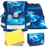 Školská taška Belmil 403-13 Classy Racing Blue Neon (set s peračníkom a vreckom) + DARČEK