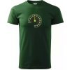Tachometer cíti sa - 40 rokov - Tričko extra veľké (5-8XL) - 5XL ( Fľaškovozelená )