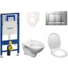 Cenovo zvýhodnený závesný WC set Geberit do ľahkých stien / predstenová montáž + WC S-Line S-line Pro 111.300.00.5ND7