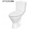 CERSANIT - WC KOMBI 699 CERSANIA II. SIMPLEON 010 3/6L+DUROPLAST SLIM SEDADLO SOFTCLOSE K11-2340