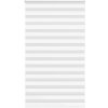 VidaXL Roleta zebra, biela, 130,9 cm, polyester