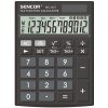Sencor Kalkulačka SEC 332 T, čierna, stolová, dvanásťmiestna, duálne napájanie