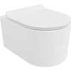 MEXEN/S - Sofia Závesná WC misa Rimless Tornado vrátane sedátka s slow slim, duroplast, biela lesk 30540100T