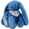 Doudou et Compagnie Paris Doudou Plyšový zajačik so šatkou modrý 35 cm