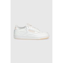 Reebok kožené tenisky Classic CLUB C 85 GZ9790-WH/WH/ORG, biela