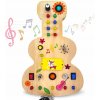 Drevené HÚSLIČKY Montessori interaktívne LED zvuky s vypínačmi W111