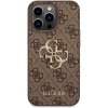 Guess PU 4G Metal Logo iPhone 14 Pro Max hnedé