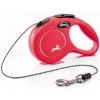 Vodítko FLEXI Classic New XS lanko 3m/8kg červená