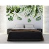Nálepka na stenu do interiéru s motívom listov rastliny monstera 100 x 200 cm