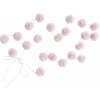 Mini PomPom Girlanda Pale Rose
