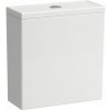 Laufen WC nádržka New Classic s vnútornou batériou Dual Flush, chrómové tlačidlo, biela matná H8288537578731
