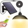 Bezdoteku LEDSolar 12 solárna závesná lampa na záhradu s diaľkovým ovládaním, iPRO, 8W, studená farba
