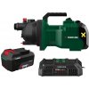Parkside® Aku záhradné čerpadlo 40 V Pagp 3000 B2 + Akumulátor 20 V/4 Ah, 2 kusy + Dvojitá nabíjačka na akumulátor 20 V/4,5 A (800012854)
