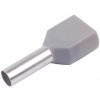 KR040012x2 GY Izolovaná manžeta 2x 4,0mm2x12 100ks