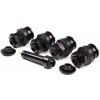 MDtools Bezdušové ventily skryté, kovové černé, pro otvor 11.3 mm, sada 4 ks s adaptérem