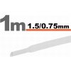 SOLEX Zmršťovacia trubička 1,5mm/0,75mm DRS1,5-0,75/WH biela