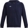 Pánska športová rozopínací mikina Under Armour RIVAL FLEECE FZ HOODIE modrá 1379767-410 - XL