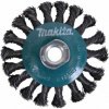 MAKITA miskovitá kefa z oceľového drôtu, splietaný drôt 0,5 mm, 100 mm D-39861