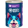 BEEFY BUFFY - Mäsové morčacie kúsočky v omáčke pre psy 1240 g (4592)
