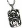 Oceľový prívesok s Lebkou Oceľový Skull & Guns - BEZ ŘETÍZKU (pouze přívěsek)