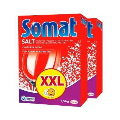 Somat soľ do umývačky riadu 2x1500 g od 4,47 € - Heureka.sk