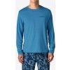 Patagonia triko LS Cap Cool Daily Graphic Shirt shore blue light shore blue x-dye