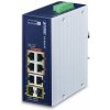 PLANET IP30 Industrial 4-Port Nespravované Gigabit Ethernet (10/100/1000) Podpora napájania cez Ethernet (PoE) Modrá, Biela (IGS-824UPT)