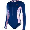 Dámske Jednodielne plavky SPEEDO LS PNL PRT SWMSUIT 8-00308014496 – Fialová