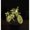 Beling 3D lampa, motokrosová motorka, 7 farebná ZZ31