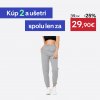 DOMYOS Dámske fitness tepláky 500 Essentials rovné sivé S W28 L31