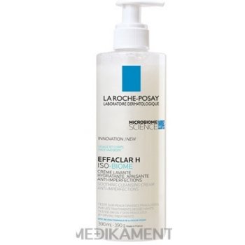 LA ROCHE-POSAY Effaclar h iso-biome krém proti nedokonalostiam pleti s pumpičkou 390 ml