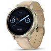 Garmin Venu 4, 41mm Beige/ Lunar Gold + Leather Športové smart hodinky s GPS