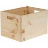 Krabica drevená, 30x20x14 cm, box s úchytmi, škatuľa