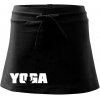 Yoga nápis - Športová sukne - two in one - M ( Čierna )