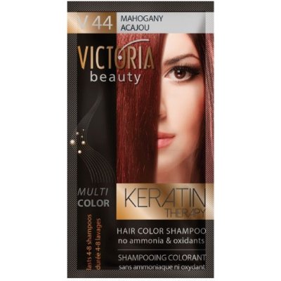 Victoria Beauty Keratin Therapy tónovací šampón na vlasy V 44 Mahagony