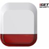 iGET SECURITY EP11 – vonkajšia siréna napájaná batériou alebo zo siete pre alarm iGET M5-4G