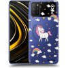 Picasee silikónový prehľadný obal pre Xiaomi Poco M3 - Unicorn hviezdne nebo
