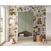 Parisot Detská šatníková skriňa Shelter green