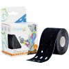 BronVit Sport Kinesiology Tape dierovaný čierna 5cmx5m