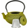 Železný čajník s čajovým infúzerom ALOA ZELENÝ 1,1 l