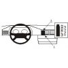 Brodit ProClip montážna konzola na palubnú dosku pre Mercedes Benz 124 (200-500E) 86-94, 852015