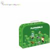 oxybag Detský lamino kufrík - 34 cm - zelený Playworld