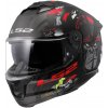 LS2 FF808 STREAM II ANGRY MONKEY M.BLACK RED-06 2XL