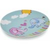 Tanier detský plytký porcelánový 21 cm SLON