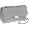 NovaKabelka.sk Eliana Grigia kožená talianska crossbody kabelka sivá