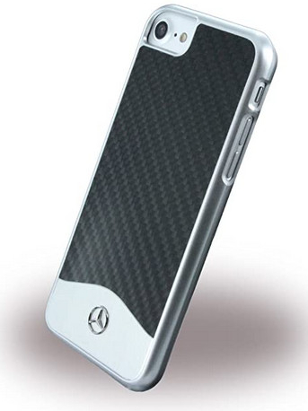 Mercedes Hard Case Wave III Aluminium iPhone 7 čierne