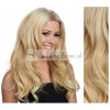 Clip-in pás 60 cm, kanekalon, vlnitý - najsvetlejšie blond